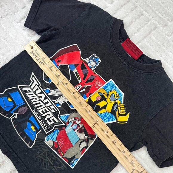 Vintage Kids Transformers tShirt Big Print Graphic Tee Shirt - Picture 4 of 5